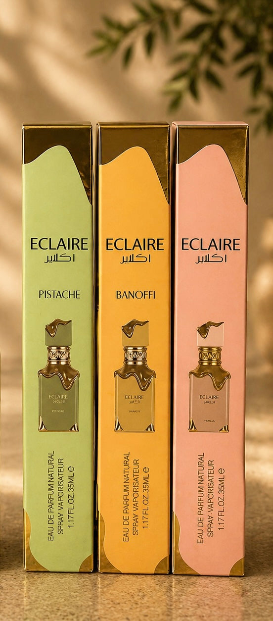 SET 5 PARFUMURI DAMA - LARA CANDY 100ml + ECLAT BANOFFEE 100ml + ECLAIRE x 3 (35ML)