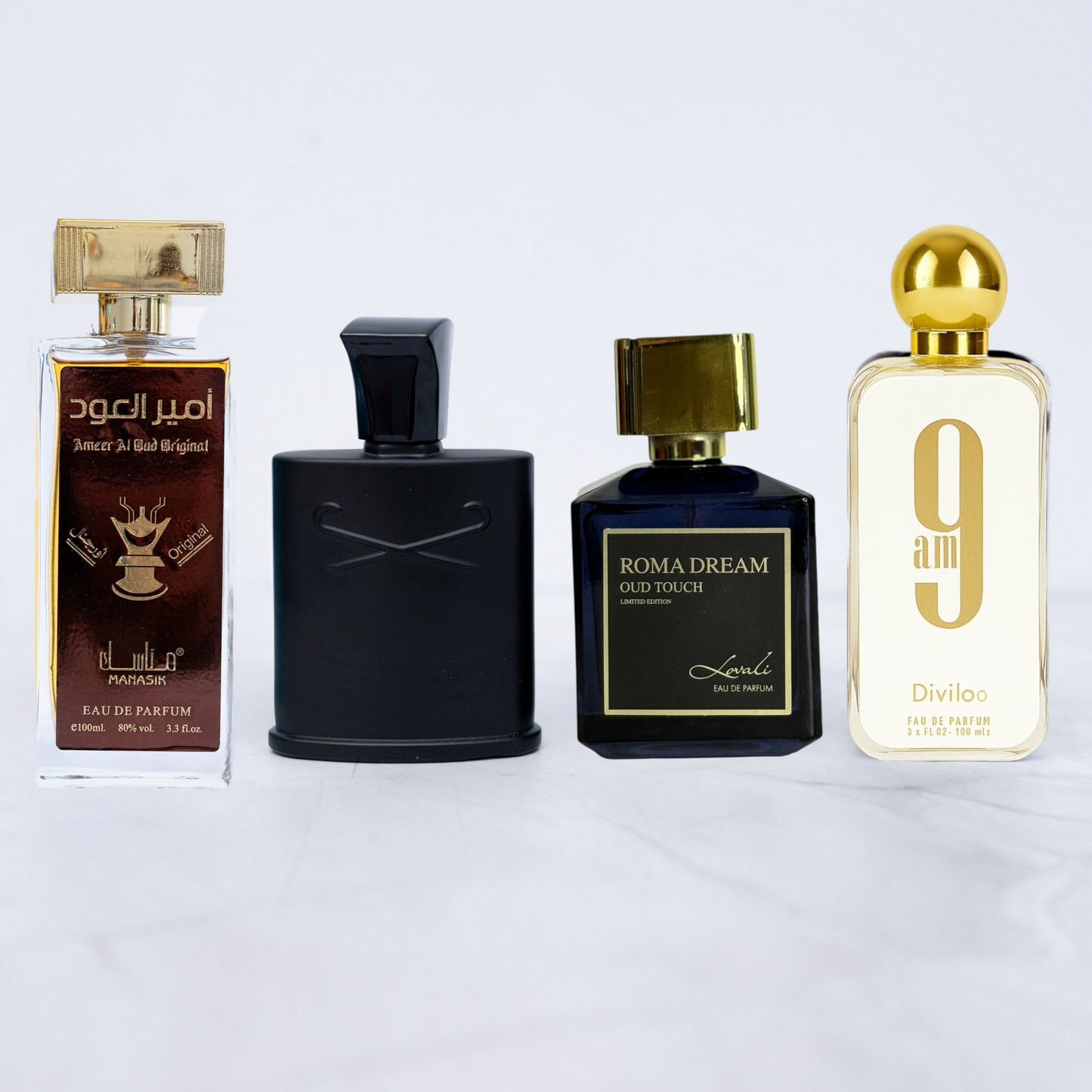 SET 4 PARFUMURI BARBATI - Roma Dream(oud touch), Ameer Al Oud Original, 9 am white, Mark him