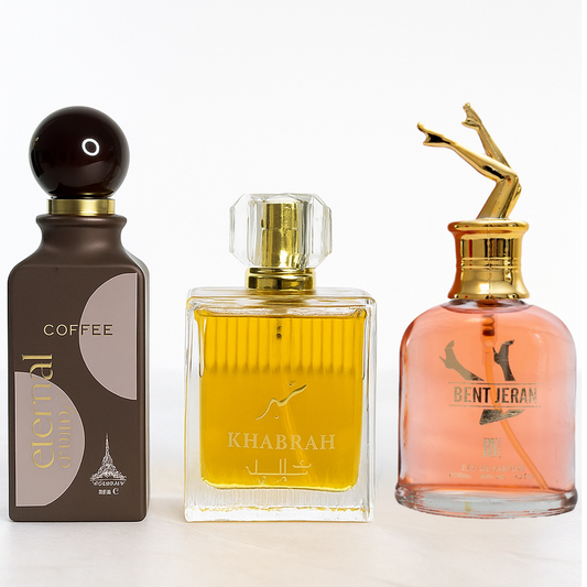 SET 3 PARFUMURI DAMA - KHABRAH, ETERNAL COFFEE, BENT JERAN