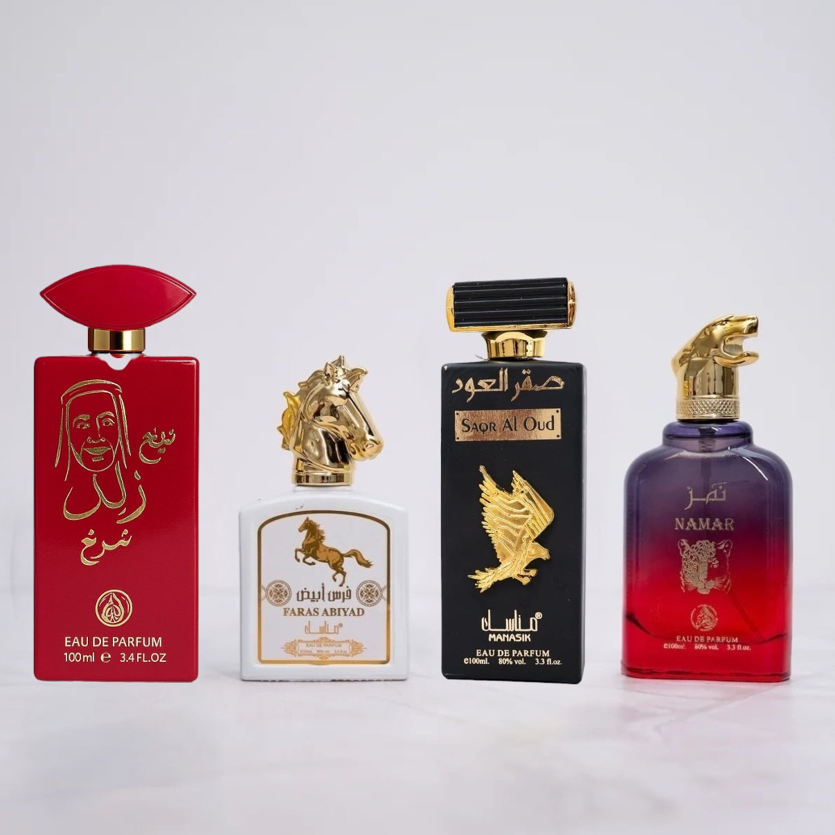SET 4 PARFUMURI BARBATI - NAMAR, SAQR AL OUD, SHEIKH ZAYED, FARAS ABYAD
