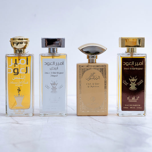 SET 4 PARFUMURI ARBAESTI UNISEX - Ameer Al Oud ORIGINAL + INTENSE + ABYAD + Oud al Dur