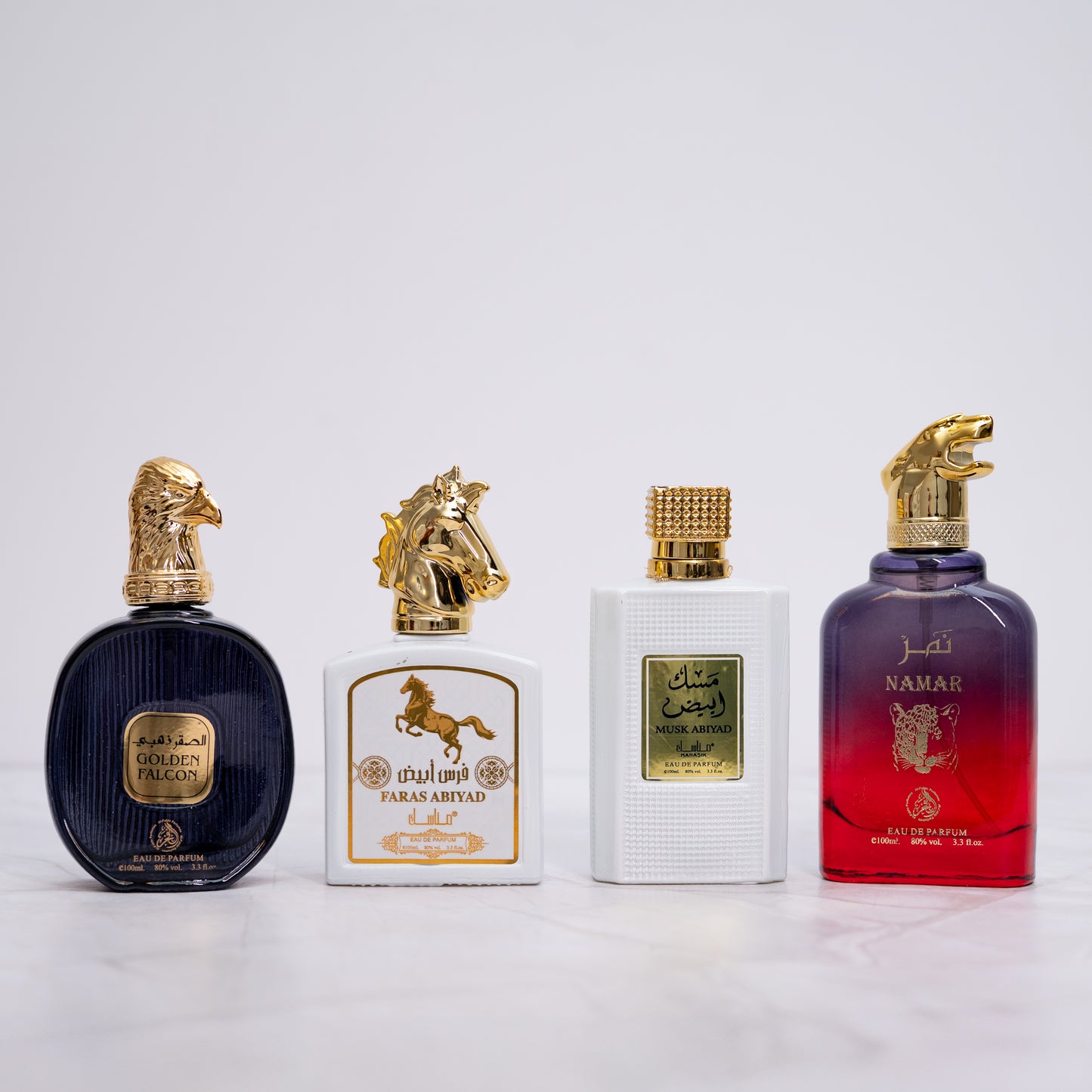 SET 4 PARFUMURI BARBATI - NAMAR, MUSK ABYAD, GOLDEN FALCON, FARAS ABYAD