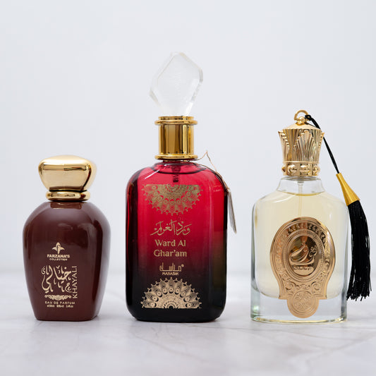 SET 3 PARFUMURI ARABESTI DAMA - Khayali, Ward Al Ghar'am & Nouf