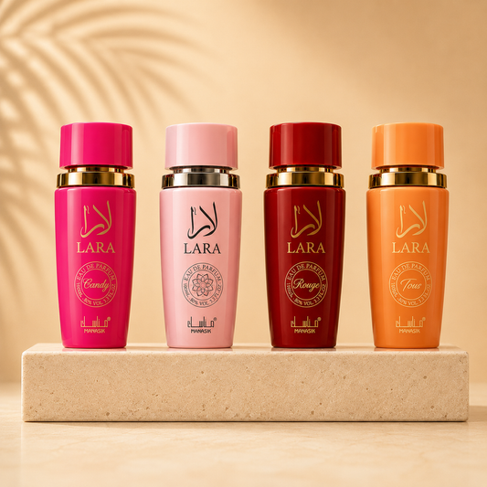 SET 4 PARFUMURI DAMA 100ML - LARA CANDY + LARA TOUS + LARA PINK + LARA ROUGE