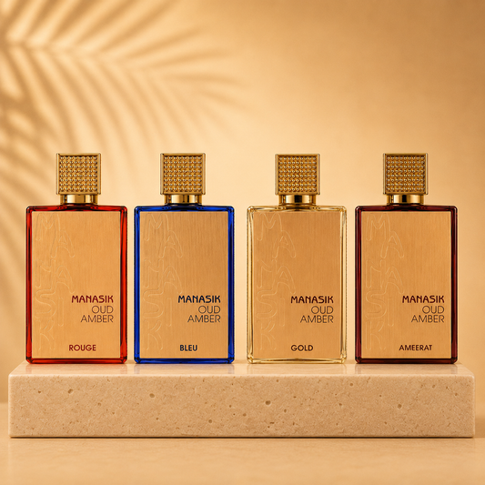 SET 4 PARFUMURI 100ML(2 DE DAMA + 2 BARBATESTI) - MANASIK OUD AMBER X 4