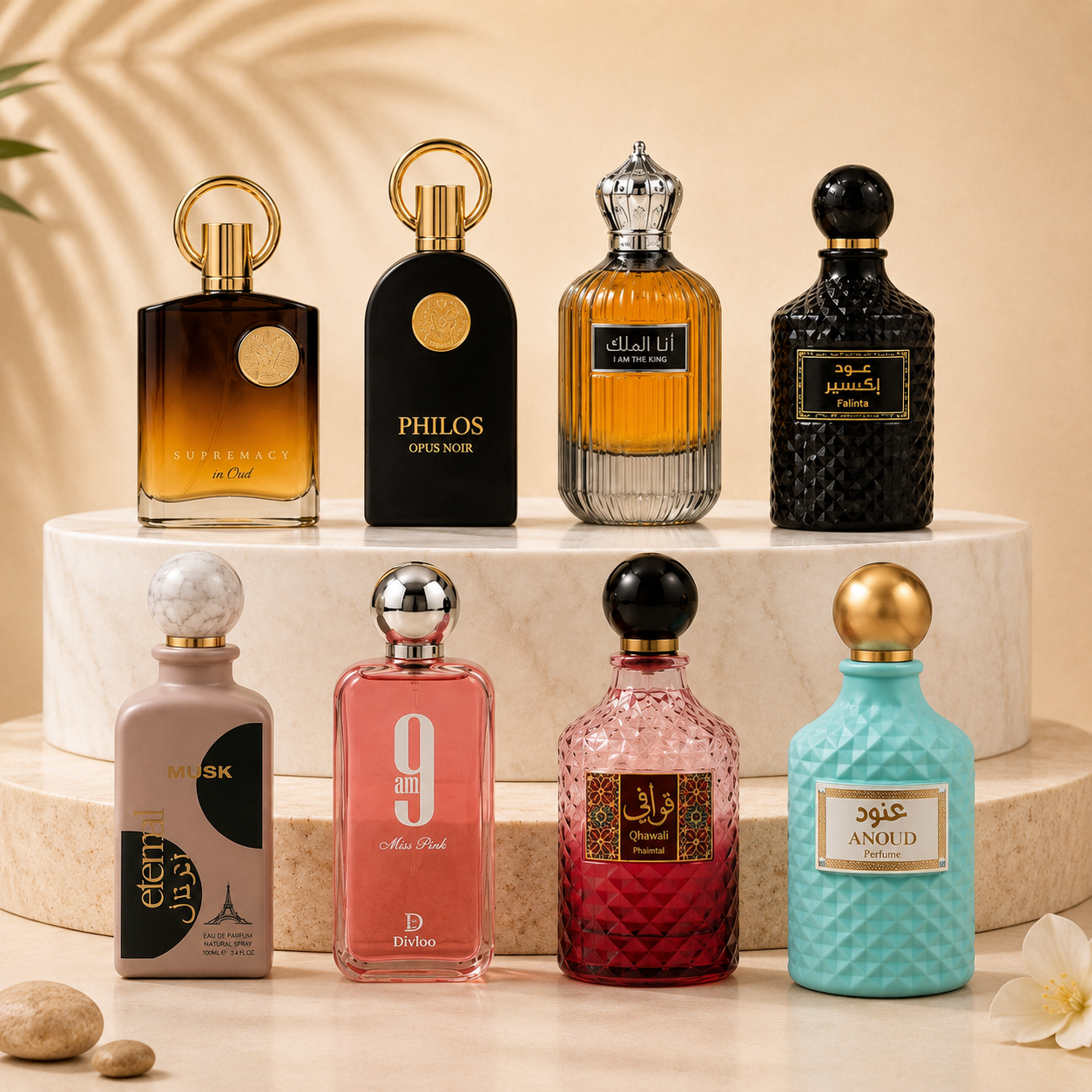 SET 8 PARFUMURI 100ML - 4 PARFUMURI DAMA + 4 PARFUMURI BARBATESTI - TRANSPORT GRATUIT