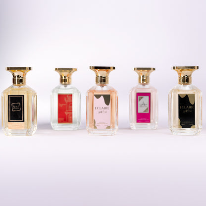 SET 5 PARFUMURI DAMA 100ml - ECLAIRE, KHAMRAH, AMEERAT AL ARAB, BERRYDECARE, ECLAIRE BLACK