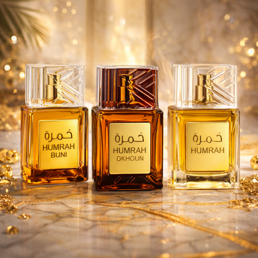 SET 3 PARFUMURI UNISEX 100ML - HUMRAH + HUMRAH BUNI + HUMRAH DKHOUN