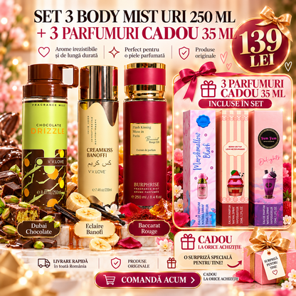 SET DAMA - CHOCOLATE DRIZZLE + CREAMKISS BANOFFI + BACCARAT ROUGE + MARSHMALLOW BLUSH + YUM YUM + BERRY ON TOP