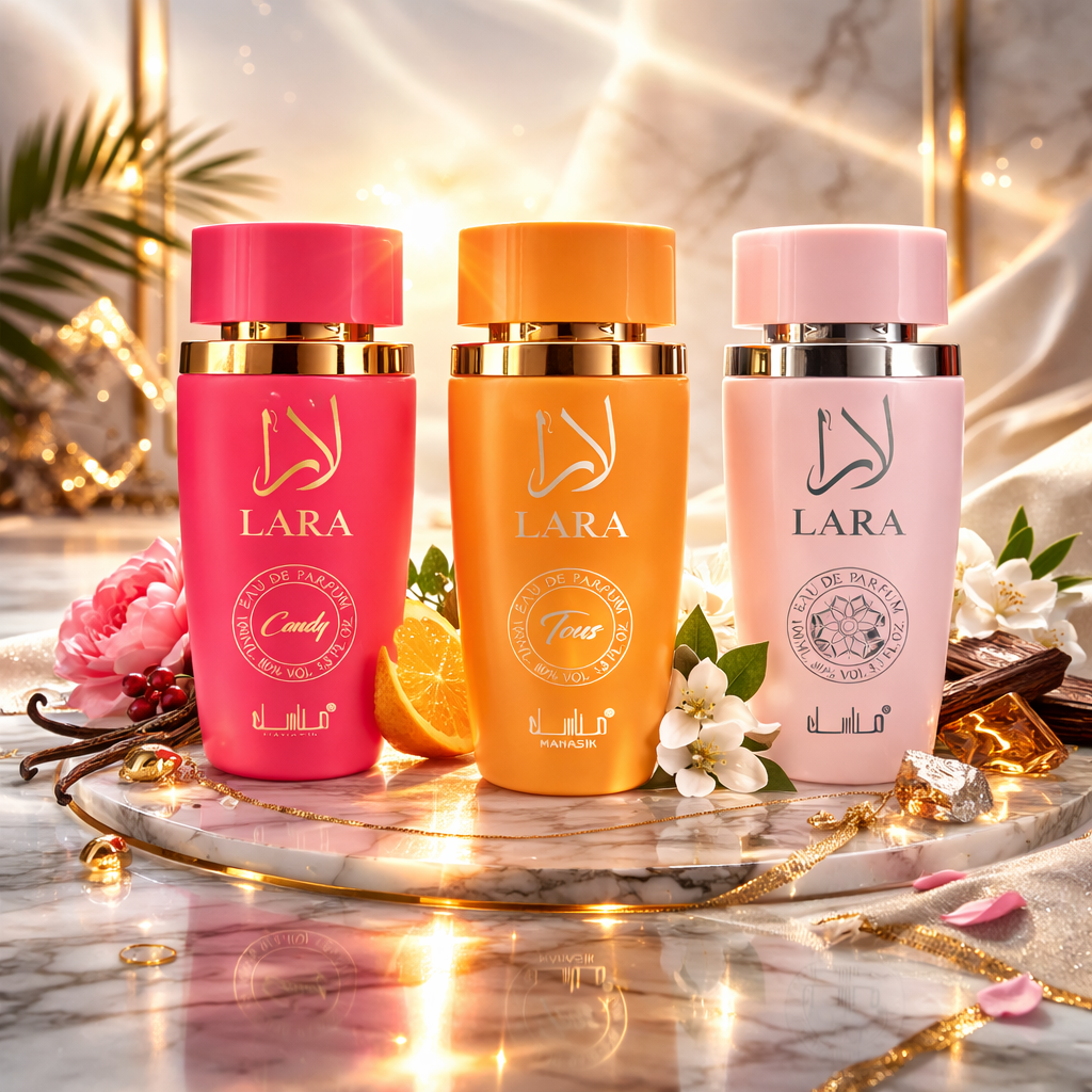 SET 3 PARFUMURI DAMA 100ML - LARA CANDY + LARA TOUS + LARA