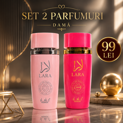 SET 2 PARFUMURI DAMĂ 100ml - LARA CANDY + LARA PINK