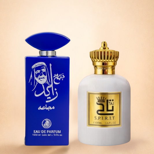 SET 2 PARFUMURI BĂRBĂTEȘTI 100ml - SHEIKH ZAYED ALBASTRU + SPIRIT