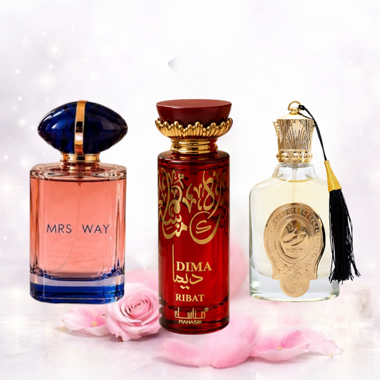SET 3 PARFUMURI DAMA 100ml - NOUF + RIBAT + MRS WAY