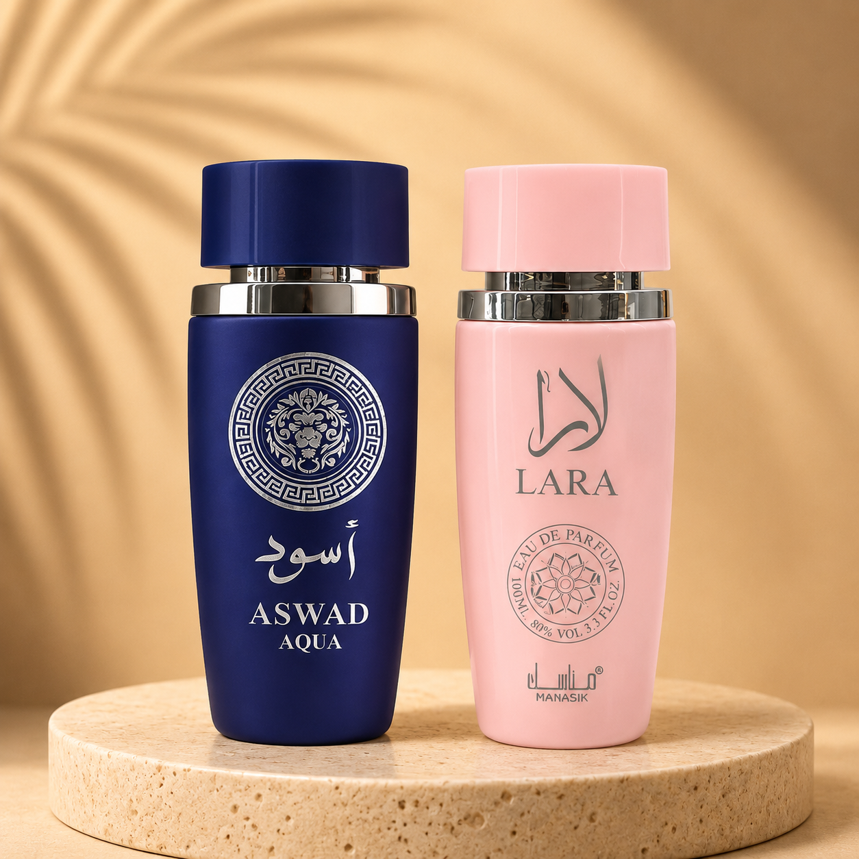 SET 1 PARFUM DE DAMA + 1 PARFUM BARBATESC - ASWAD AQUA + LARA