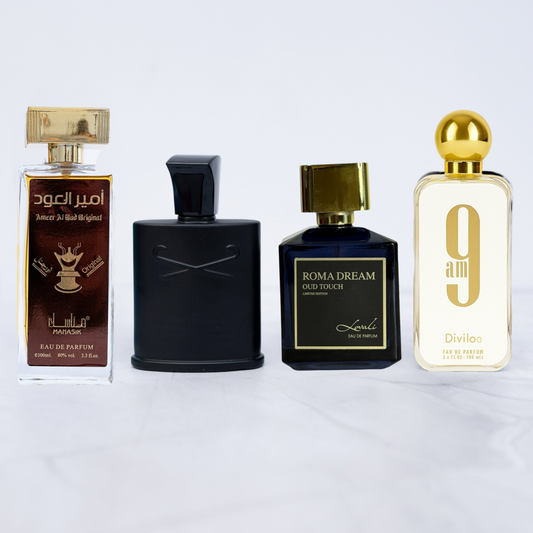 SET 4 PARFUMURI BARBATI - Roma Dream(oud touch), Ameer Al Oud Original, 9 am white, Mark him