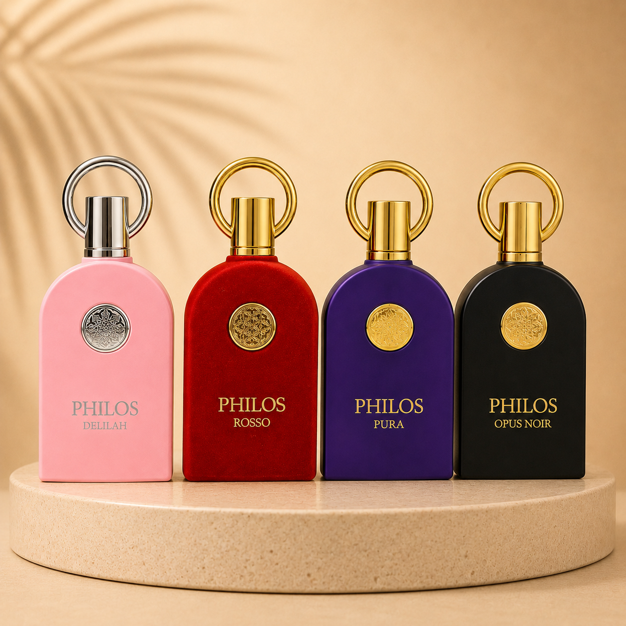 SET 2 PARFUMURI DAMA + 2 BĂRBĂTEȘTI - PHILOS DELILAH + ROSSO + OPUS NOIR + PURA