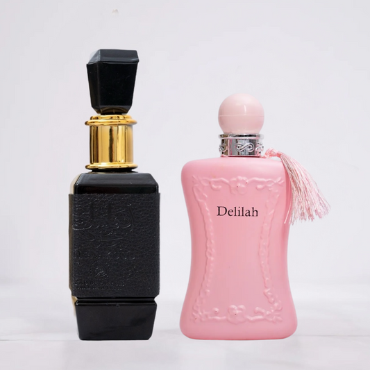 SET 2 PARFUMURI PENTRU EA SI EL - DELILAH & ANFASAK OUD