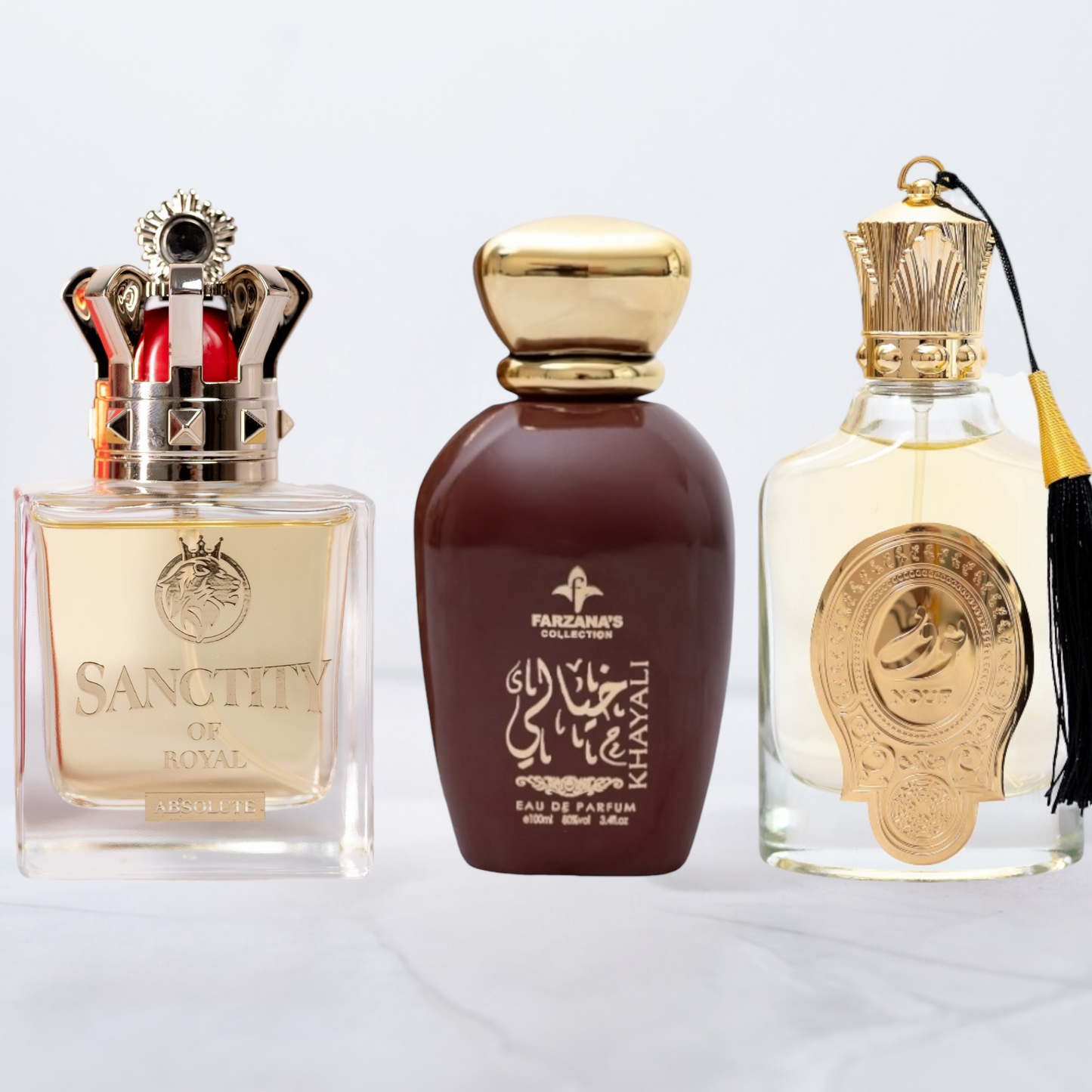 SET 3 PARFUMURI ARABESTI DAMA - Khayali, Nouf & Sancity of Royal Absolute