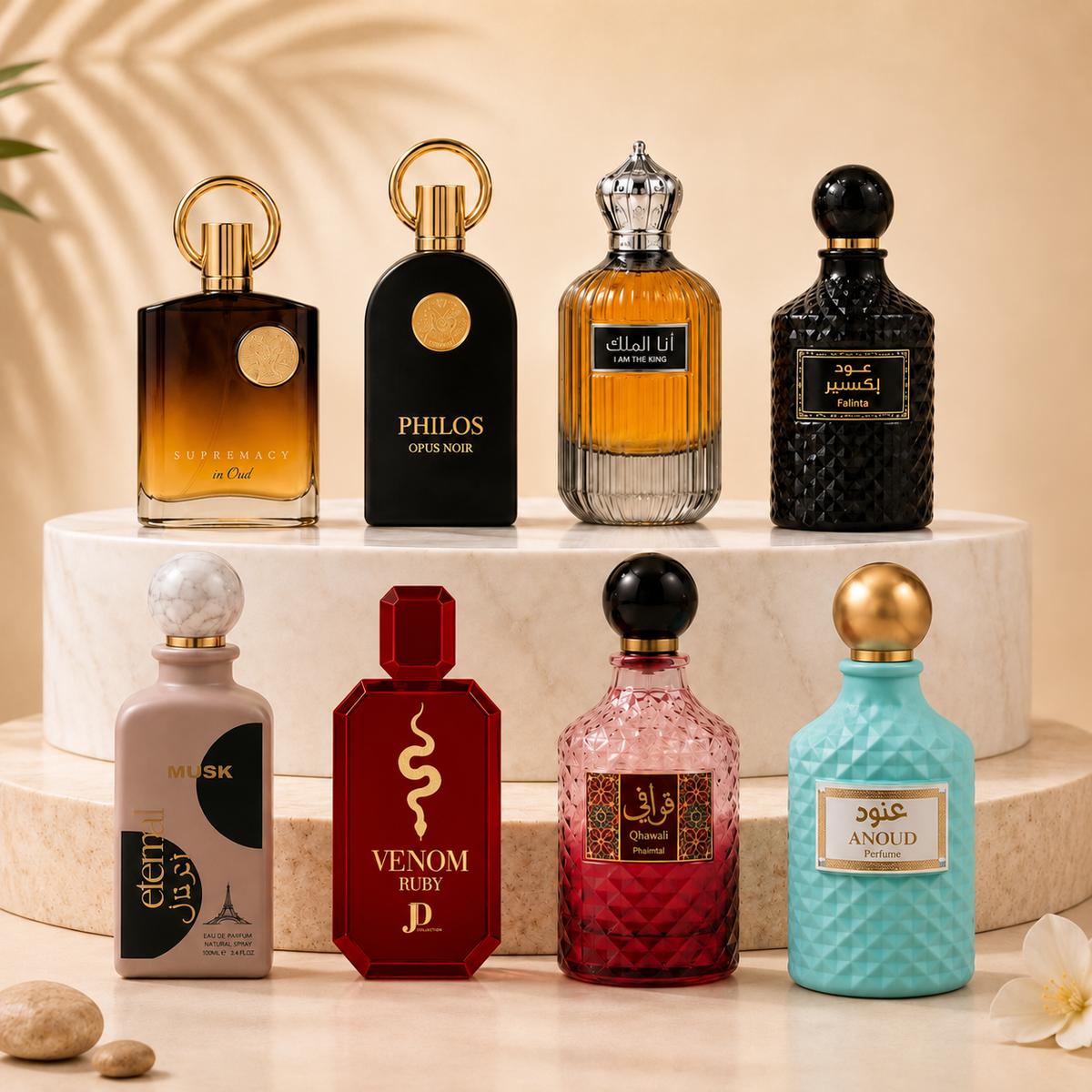 SET 8 PARFUMURI 100ML - 4 PARFUMURI DAMA + 4 PARFUMURI BARBATESTI - TRANSPORT GRATUIT