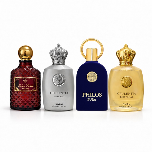 SET 4 PARFUMURI ARABESTI UNISEX - FALLINTA + OPULENTIA INVERNO + PHILOS PURA + OPULENTIA EMPYREAL