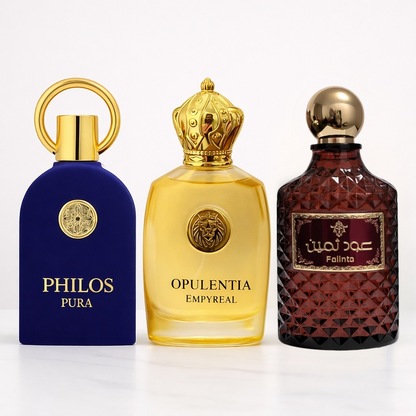 SET 3 PARFUMURI UNISEX - PHILOS PURA + OPULENTIA EMPYREAL + FALLINTA