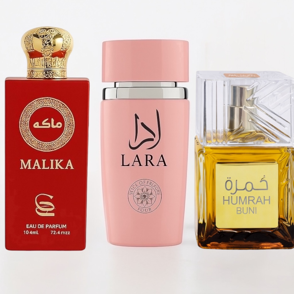 SET 3 PARFURI ARABESTI DAMA - LARA + HUMRAH BUNI + MALIKA