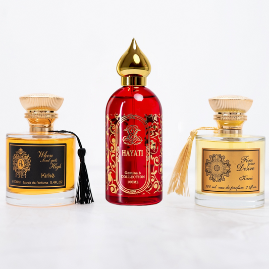 SET 3 PARFUMURI ARABESTI DAMA - HAYATI, KARRI & KIRKE