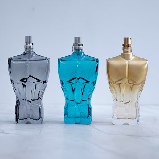 SET 3 PARFUMURI BARBATI - HOMME VIRIL BLACK + BLUE + GOLD