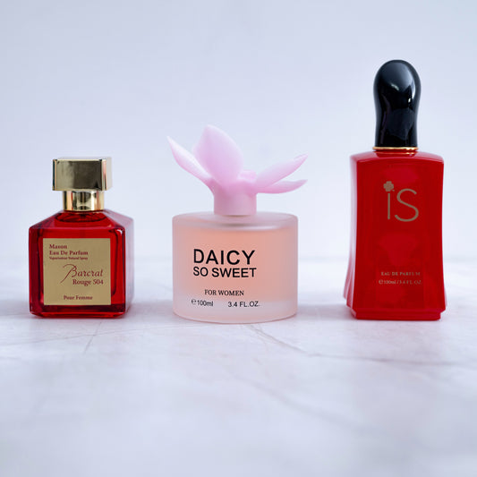 SET 3 PARFUMURI DAMA - Barcrat Rouge + IS Passion + Daicy So Sweet