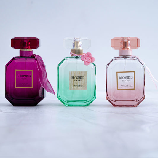 SET 3 PARFUMURI DE DAMĂ 100ml – BLOOMING ESCAPE, PASSION și SEDUCTION