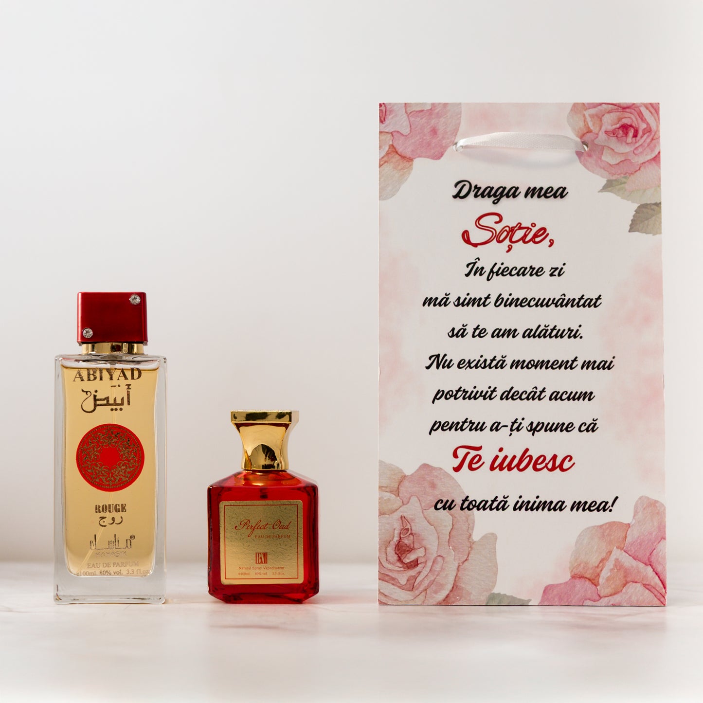 SET CADOU PENTRU SOTIE - TABLOU PERSONALIZAT + 2 PARFUMURI ARABESTI 100ML