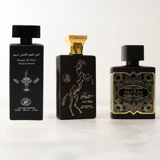 SET 3 PARFUMURI BARBATI 100ml - AMEER AL OUD, BADR AL OUD & KHAIL MALKI