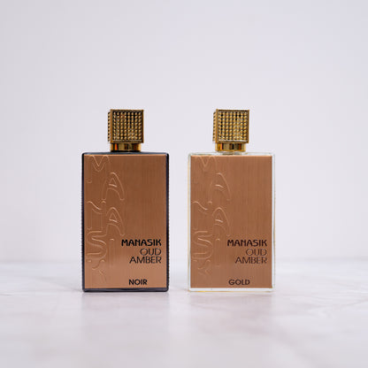 SET 2 PARFUMURI UNISEX - MANASIK AMBER OUD GOLD & NOIR