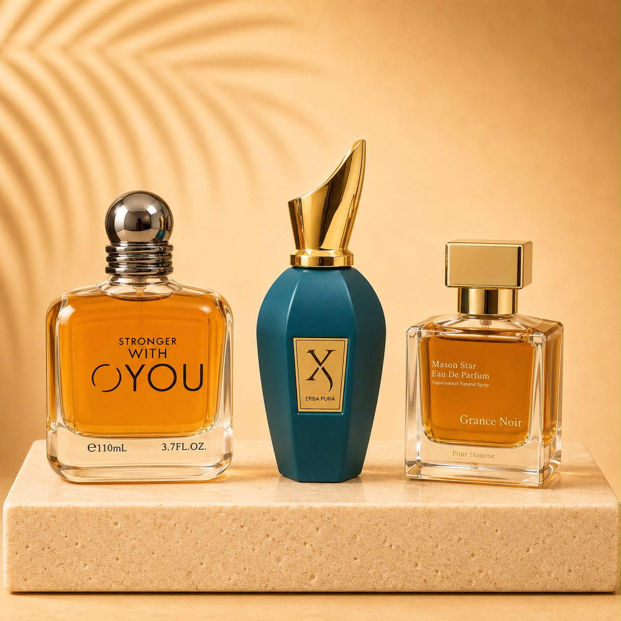 SET 3 PARFUMURI BARBATI 100 ML - STRONGER WITH YOU + ERBA PURA + GRANCE NOIR
